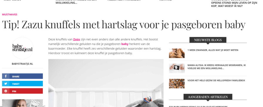 ARTIKEL BABYSTRAATJE.NL